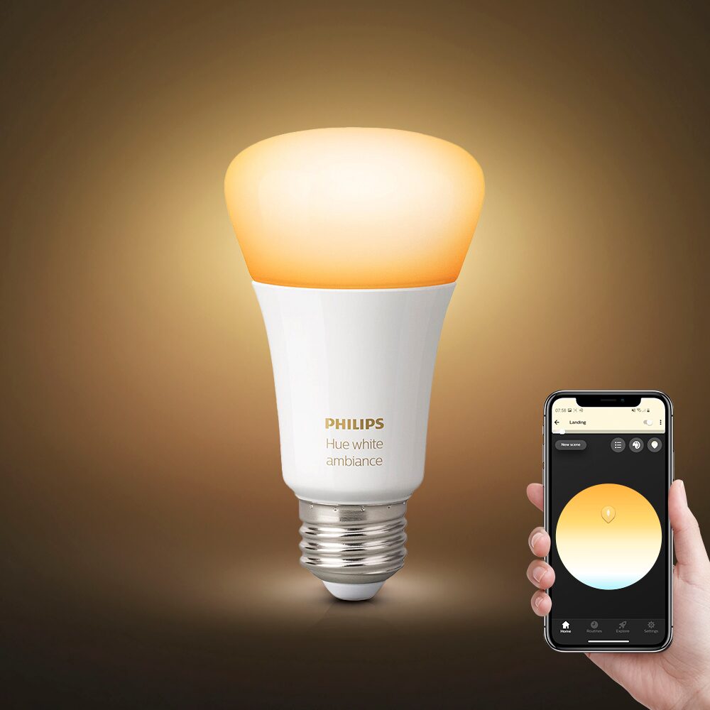 PHILIPS 휴 화이트 앰비언스 1100 루멘 9W 스마트전구