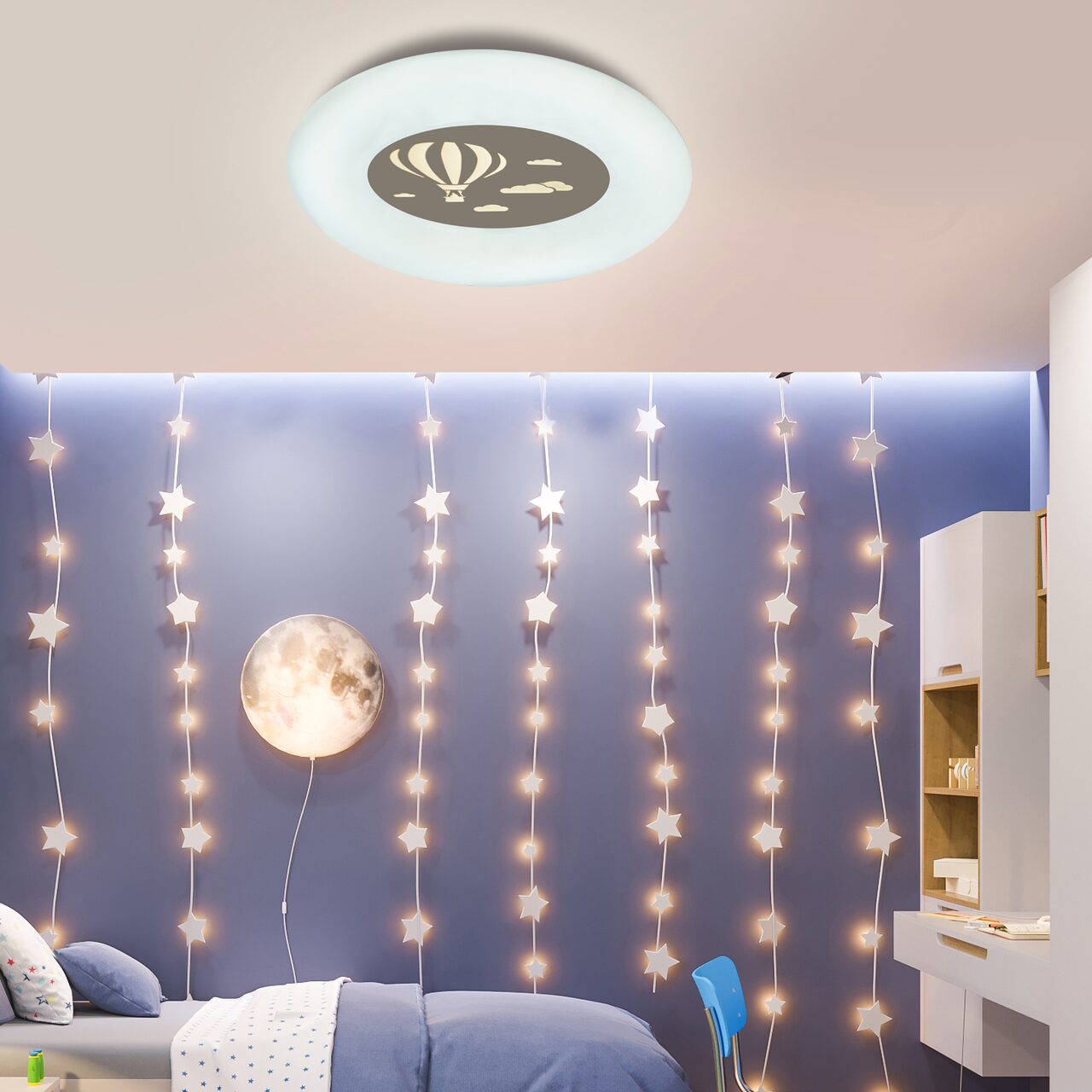 LED 꼬망 방등 50W(간접) 어린이 방등 아이 조명 키즈조명