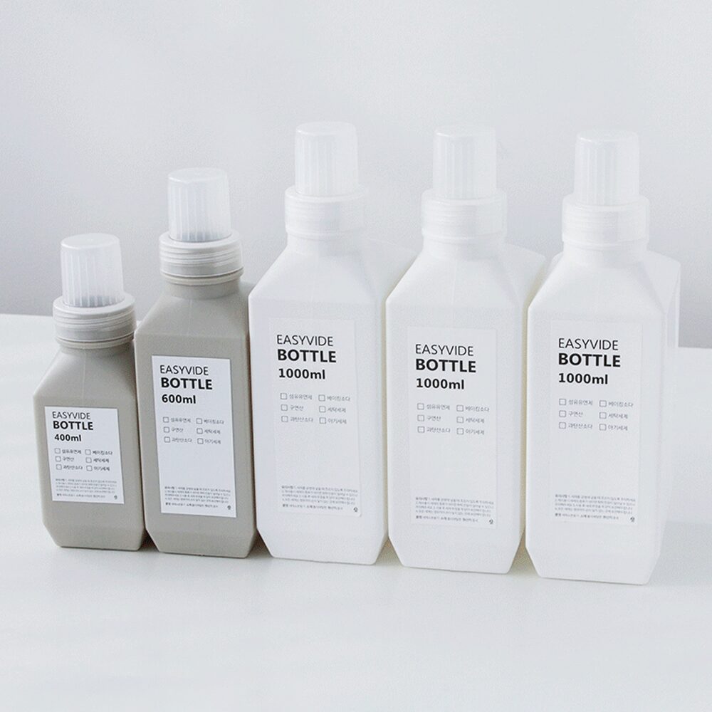 손쉬운 집안 살림 깔끔한 세탁실 세제 소분용기 400ml