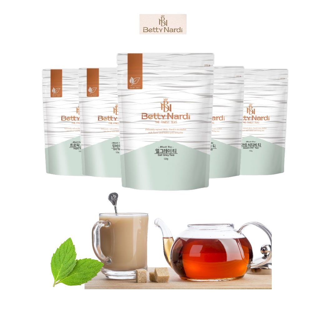 홍차 밀크티 잎차 125g 홈카페 리필 16종(아쌈/얼그레이/잉글리시블랙퍼스트/실론티 외)