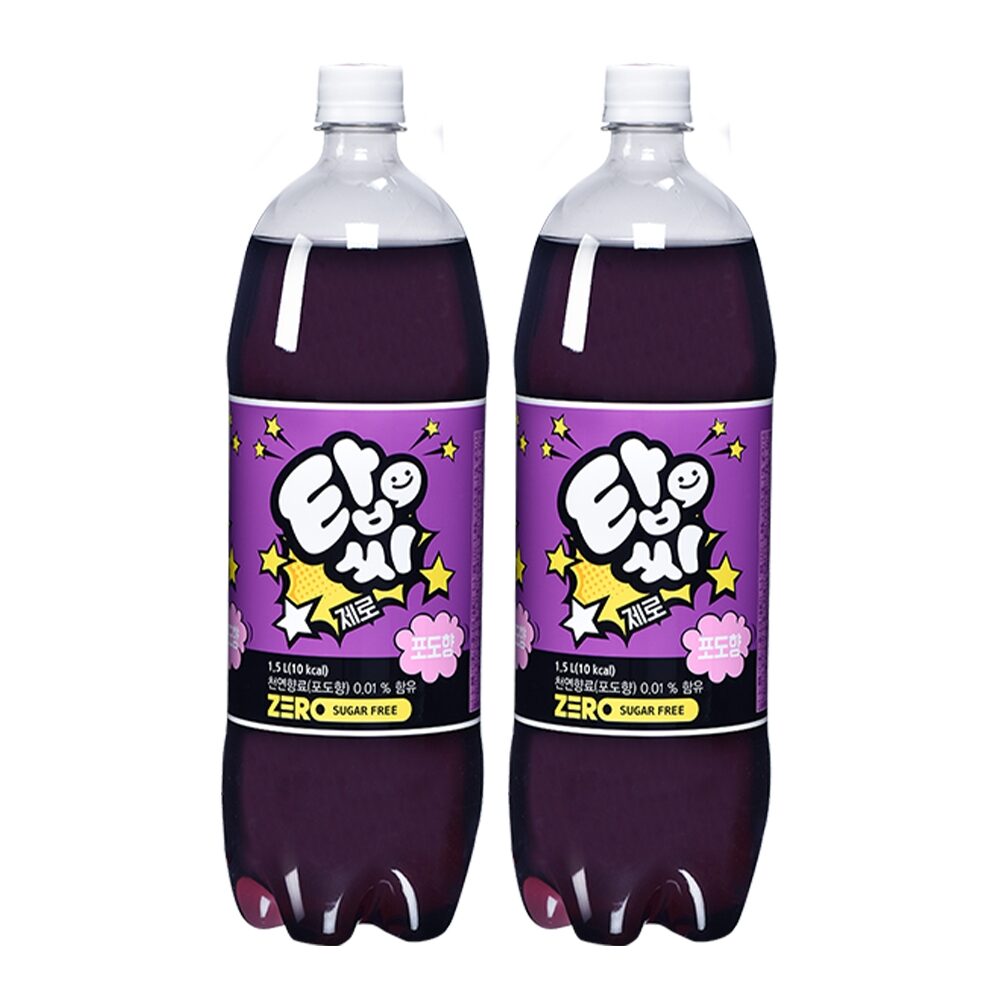 탑씨 제로 포도 1.5L*12펫