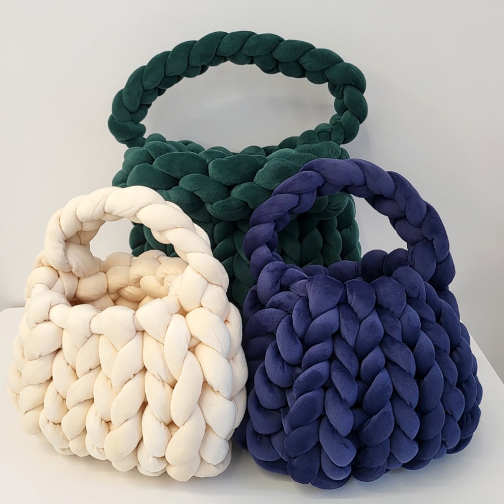 자이언트얀 벨벳 1kg 실 빅얀 가방 방석 10 color