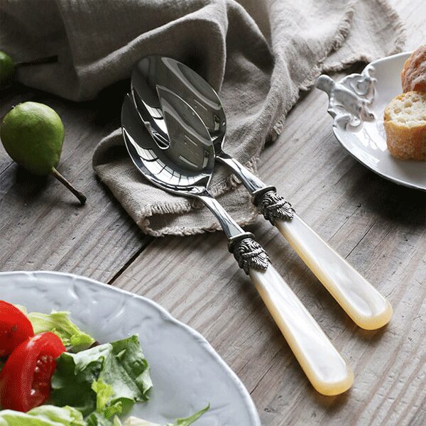 SERVERS PEARL IVORY_샐러드서버2P SET