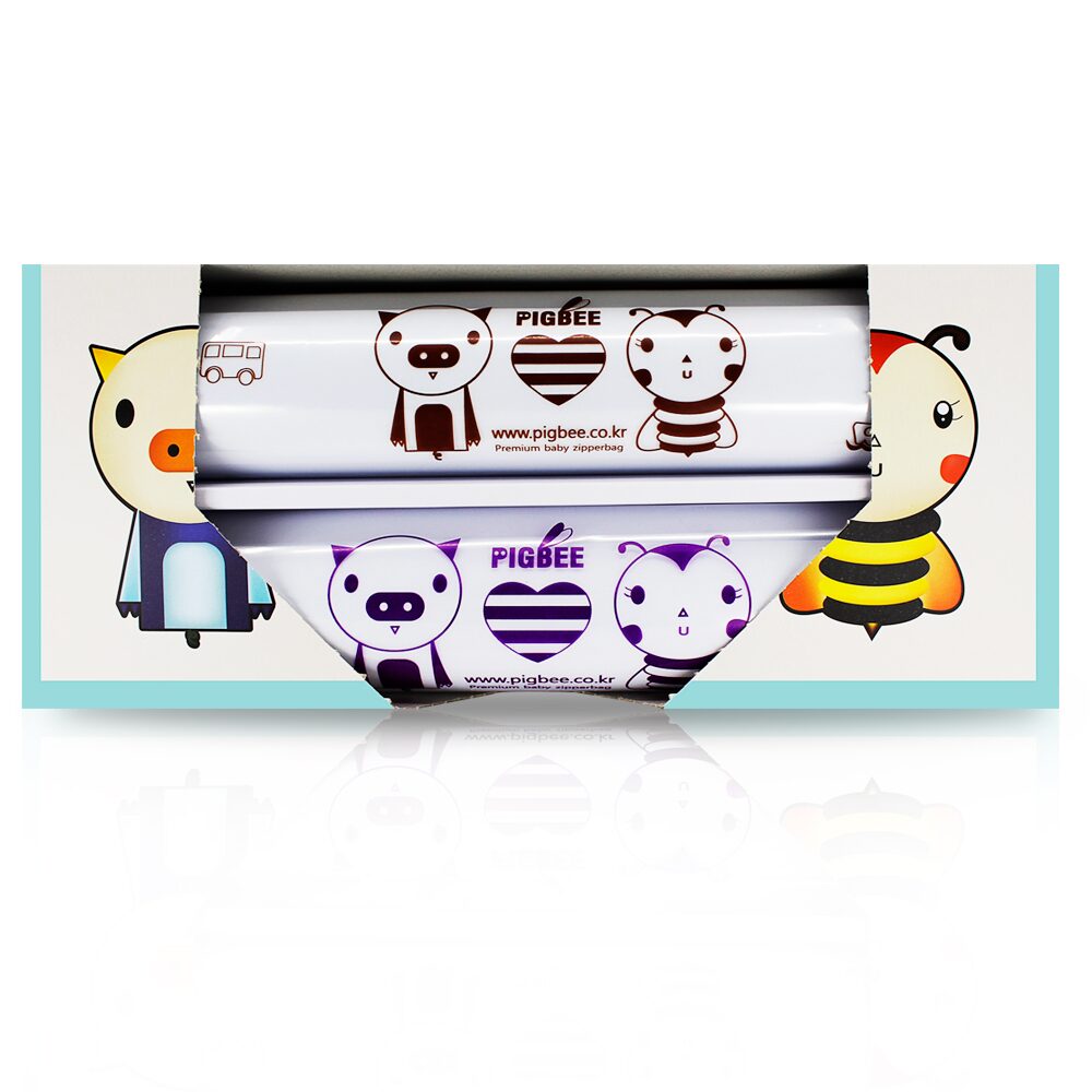 항균아기지퍼백 2IN1 투썸팩(L+XL)40매 출산준비 육아 필수템
