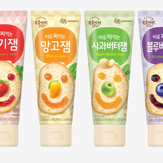 바로짜먹는잼 100g 3개 4종(딸기/망고/블루베리/사과버터)
