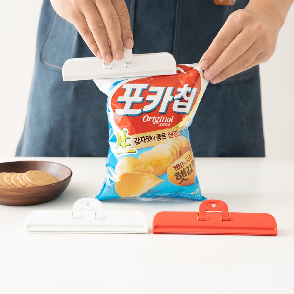 과자 봉투 클립 밀봉집게 패킹봉지집게 2p