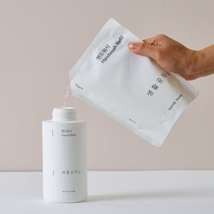핸드워시 리필 400ml x 6입 (파우더/청포도 향)