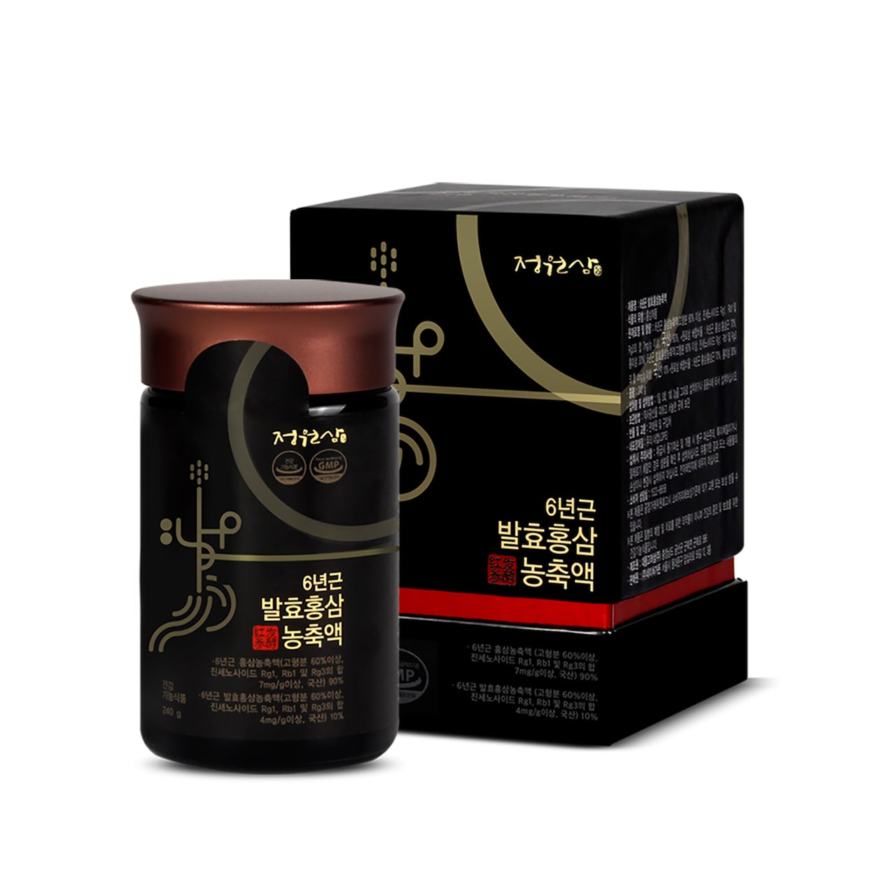 6년근 발효홍삼 농축액 1박스 240g 프리미엄 홍삼 선물세트 쇼핑백 증정