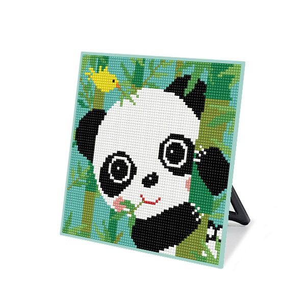 DIY 보석십자수 스탠드형 큐트 20x20cm DS27_(소)대나무팬더