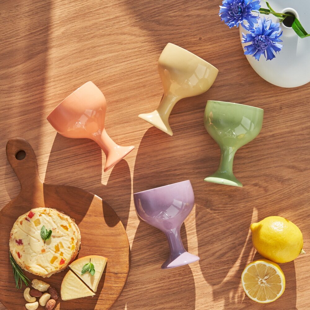 [리퍼]다피 도자기 팔레트 막걸리 고블렛잔 4Color - 1P 술잔(M)
