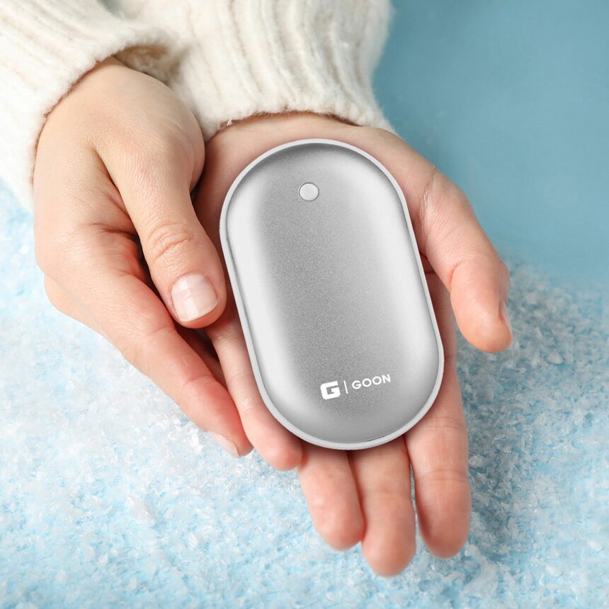 미니 손난로 보조배터리 베터리 양면발열 패드 휴대용 전자 핫팩 USB 충전식 전기 캠핑