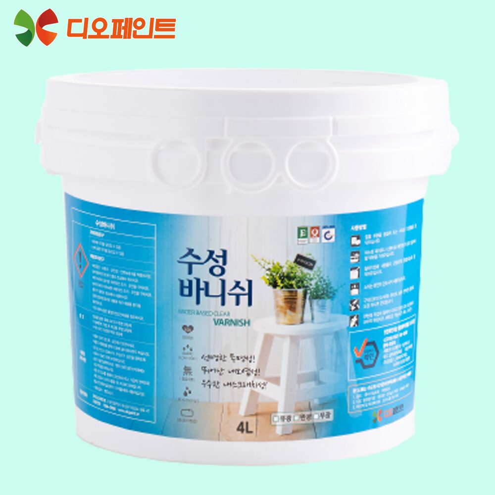 수성바니쉬 원목 라탄 공예품 벽지 4L 친환경 기능성 셀프 반광