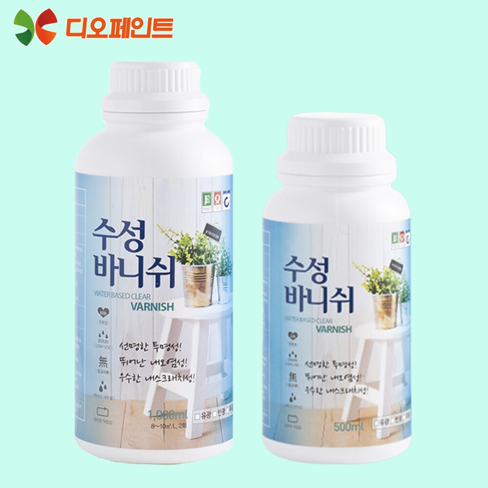 수성바니쉬 원목 라탄 공예품 벽지 1L 친환경 기능성 셀프 반광 유광 무광