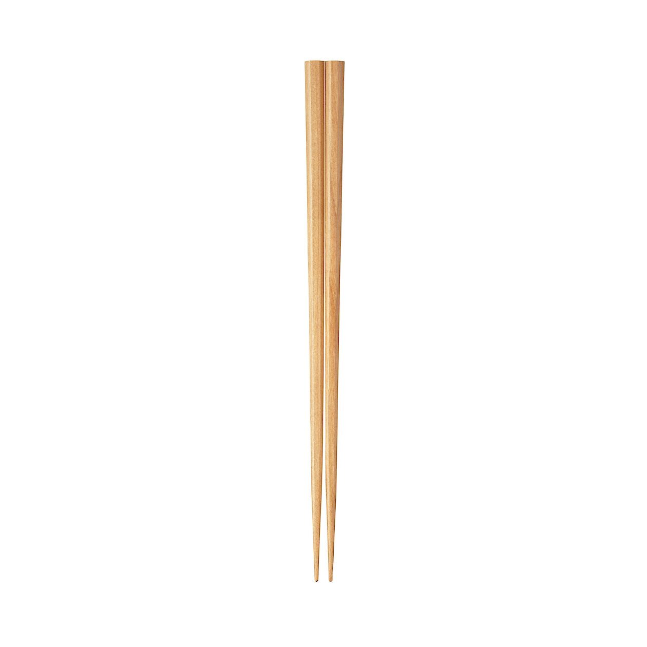 천연목 벚꽃나무 팔각 젓가락 23cm