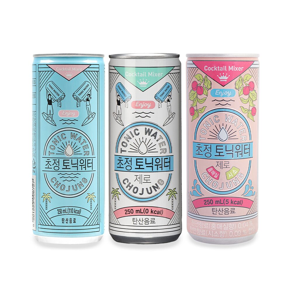 초정토닉워터 250ml*30개 3종 (초정토닉워터/초정토닉워터제로/초정토닉워터제로홍매실)