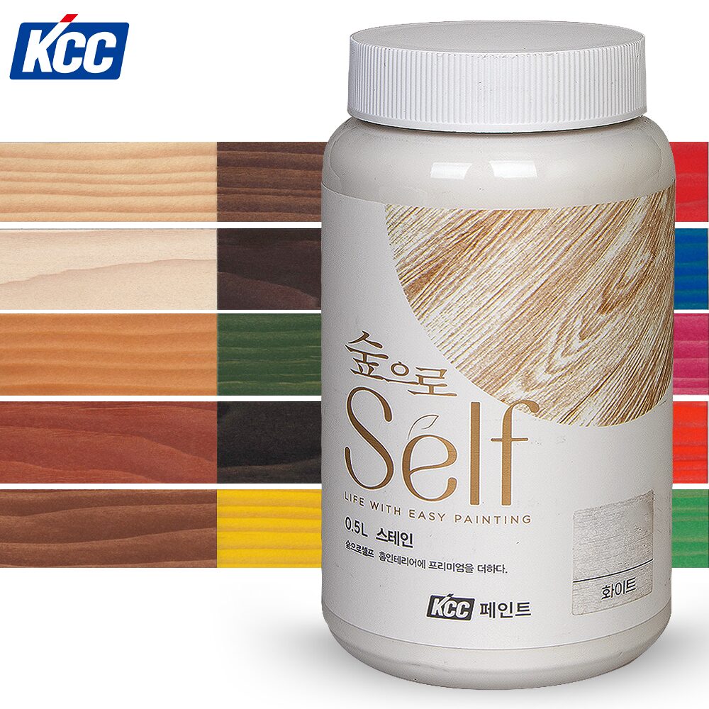 KCC 숲으로 셀프 수성스테인 0.5L 목재 우드 페인트