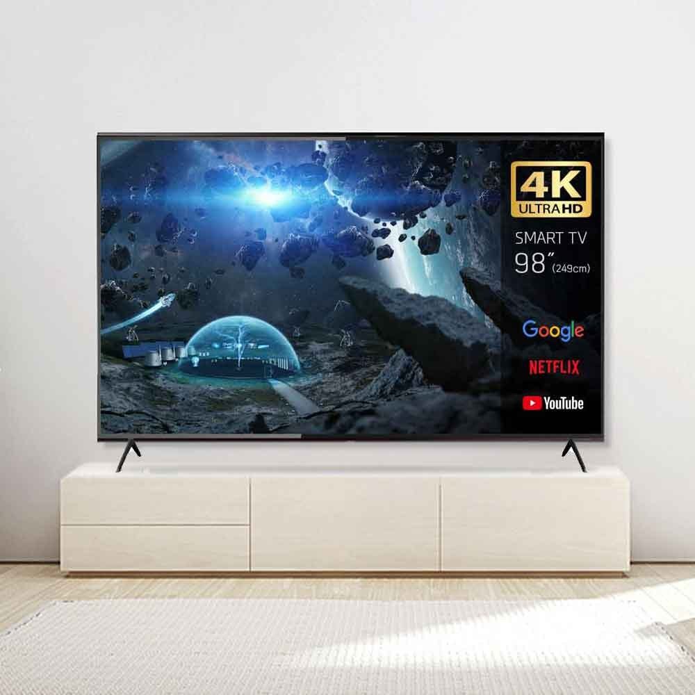 큐빅스 249cm(98인치) UHD 4K 구글 안드로이드 3.0 스마트 TV