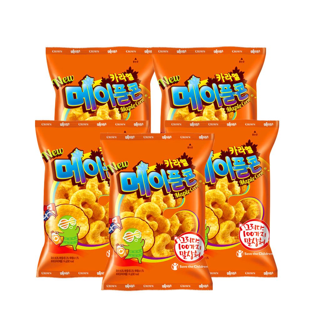 카라멜 메이플콘 74g 5봉
