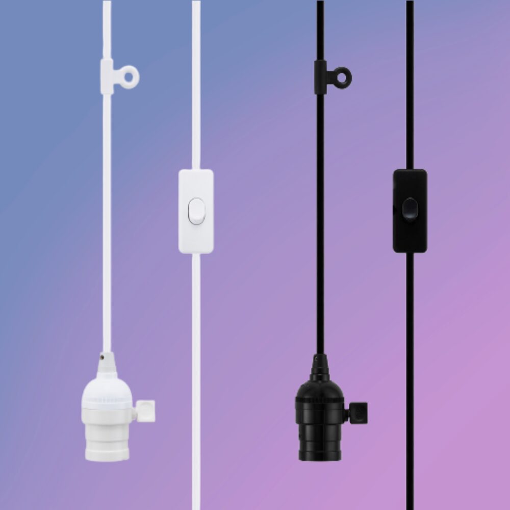 키소켓 식물 등 캠핑 조명 스위치 전구 소켓 led 전선 코드선 (2m/3m/5m/7m)