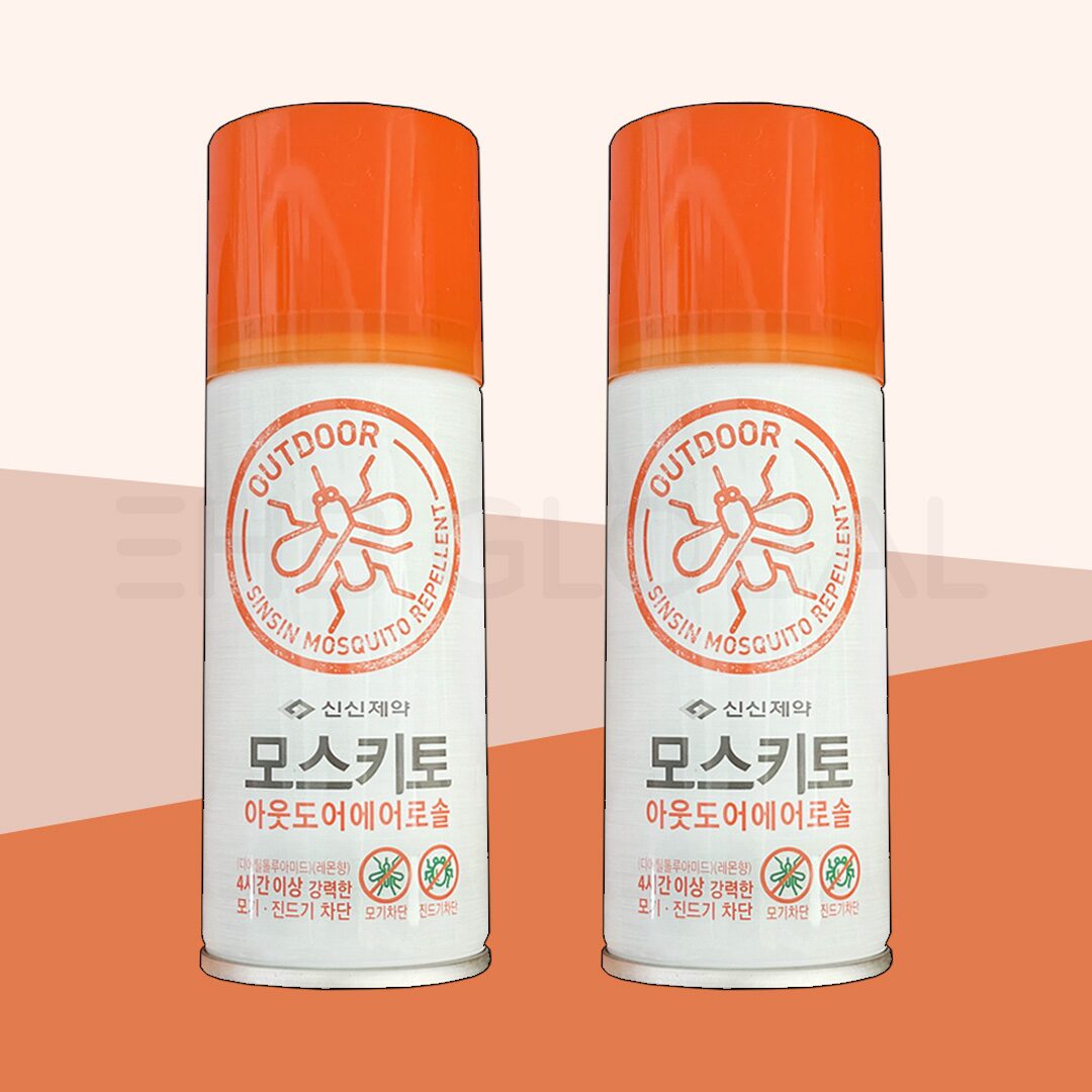 모스키토 아웃도어 에어로솔 100ml 2개(모기/진드기 기피제)