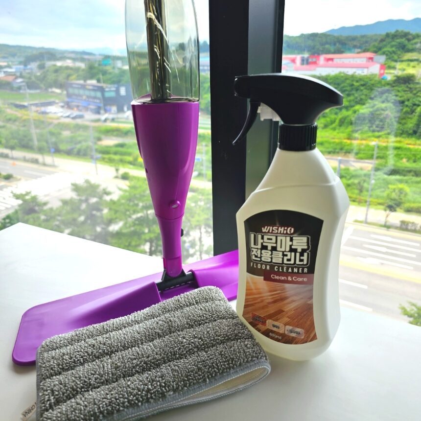 강마루 원목마루 강화마루 바닥 청소 나무마루 전용 클리너 800ml + 스프레이밀대