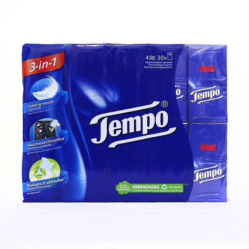 독일 TEMPO 30개입 300매 휴대용 여행 포켓티슈