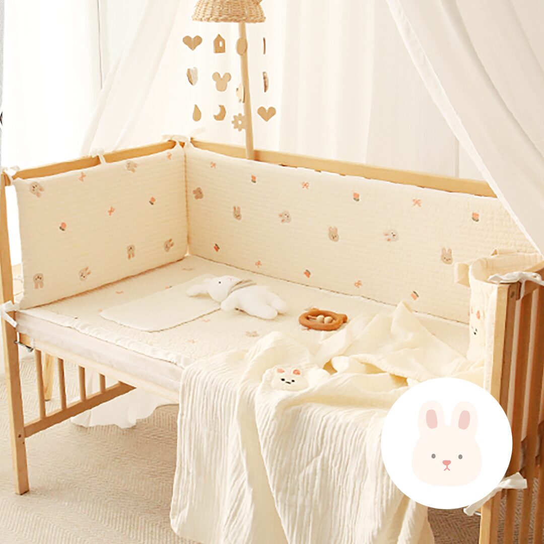 토끼자수 범퍼침대가드 신생아 범퍼 맞춤쿠션 (이케아, 벨라, 쁘띠라뺑,보니,도모)