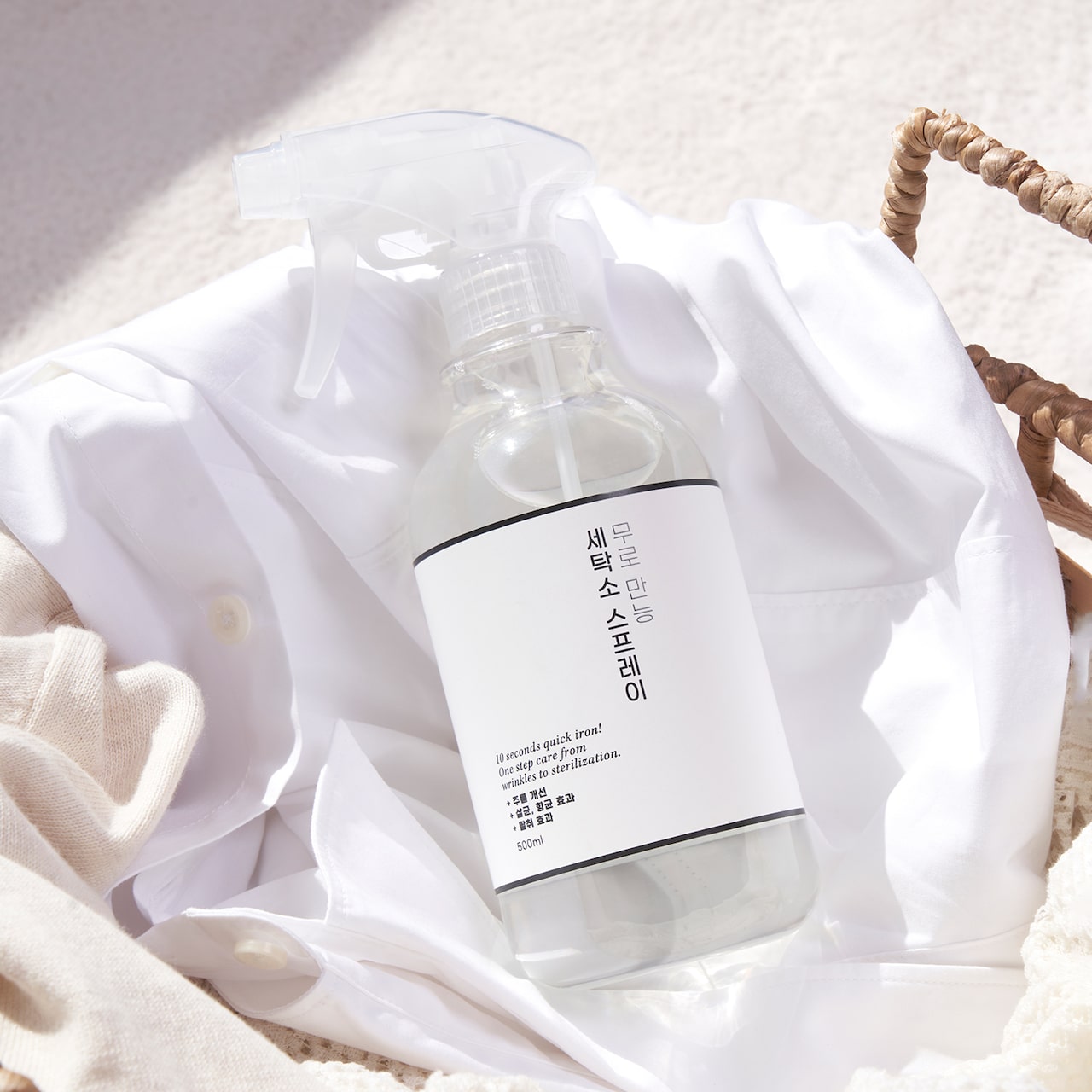 무로 만능 세탁소 주름제거 살균탈취 스프레이 500ml 1개