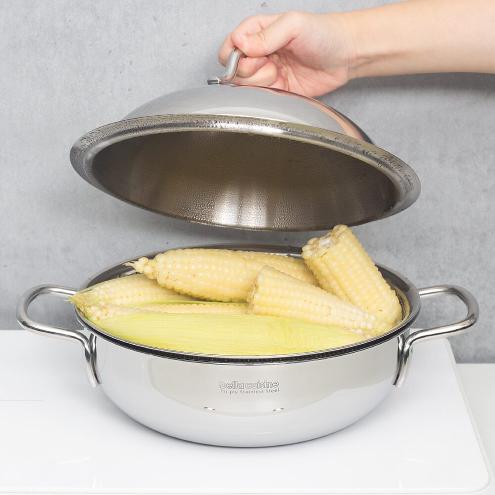 통삼중 24cm 멀티웍+타공 찜기 세트