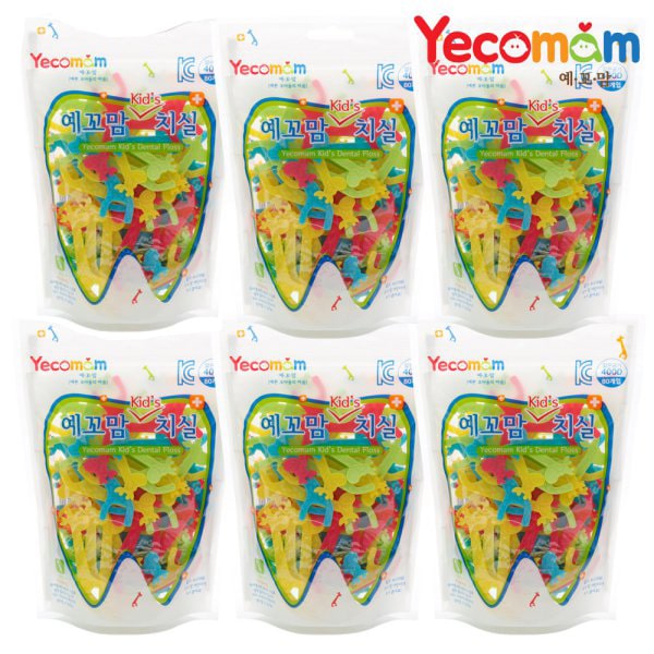 유아 치실 80p 지퍼백 x 6개 (480개입) 어린이치실 대용량 아기