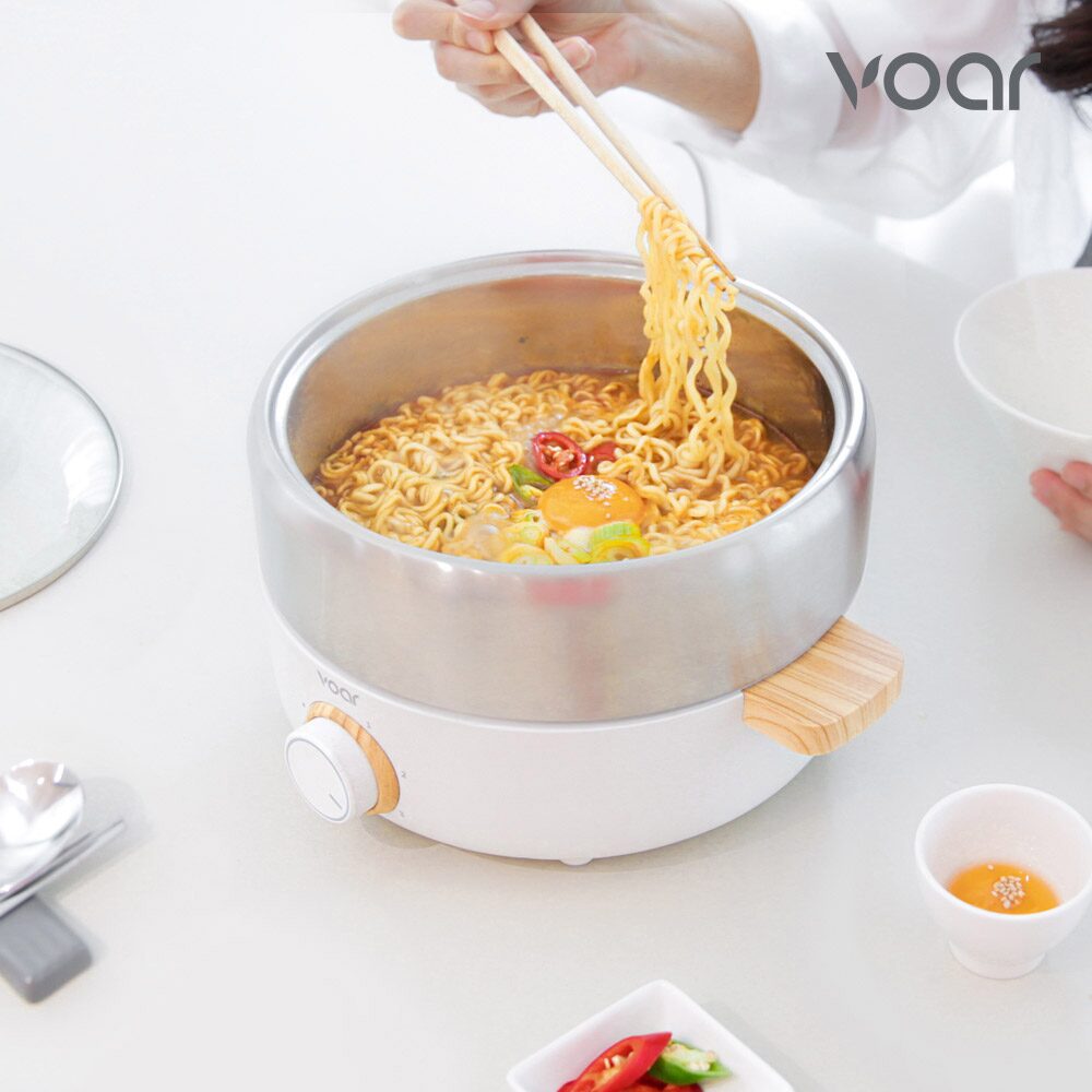 간편조리 만능 전기 혼요 멀티쿠커 (우드 화이트)