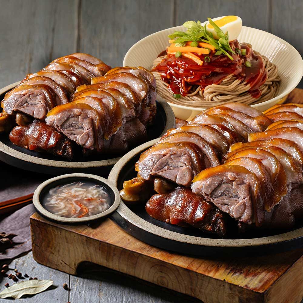 황기순살족발300g(냉장) 2팩+비빔막국수+새우젓소스 외