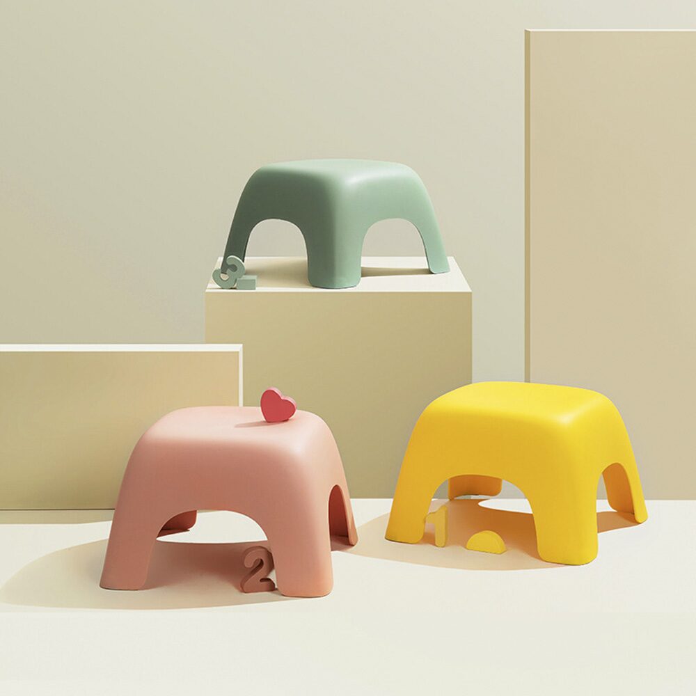 동글동글 미끄럼방지 욕실의자 화장실 발받침대 6colors