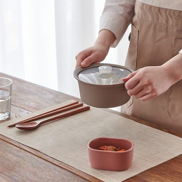 실리콘 이유식찜기 다용도 전자레인지용 멀티 찜기 소형 + 대형