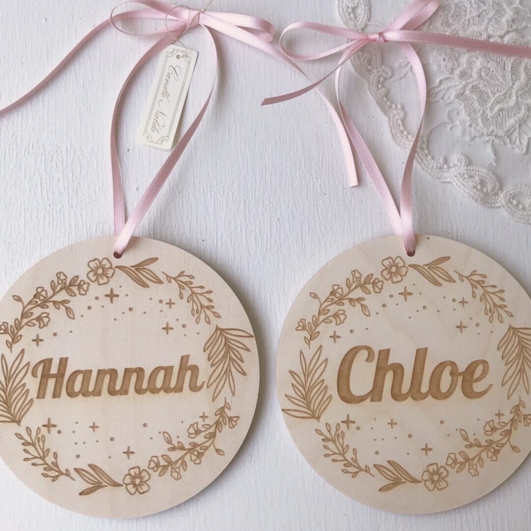 우드 이름 가랜드 벽장식 나무문패 벽꾸미기 벽장식 L