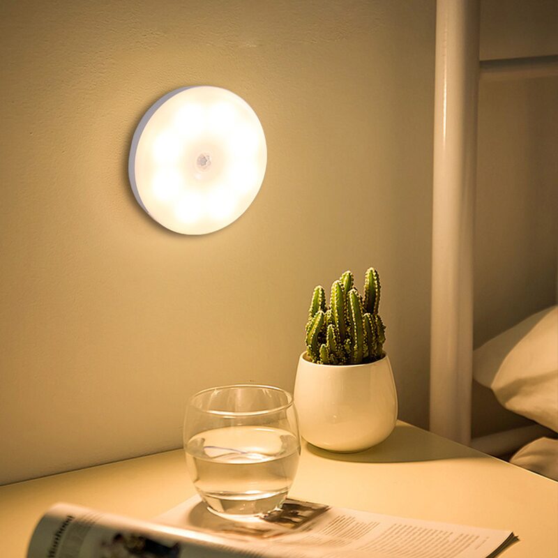 무선 현관 복도 LED 센서등 부착형 현관등 계단 모션감지 2 color