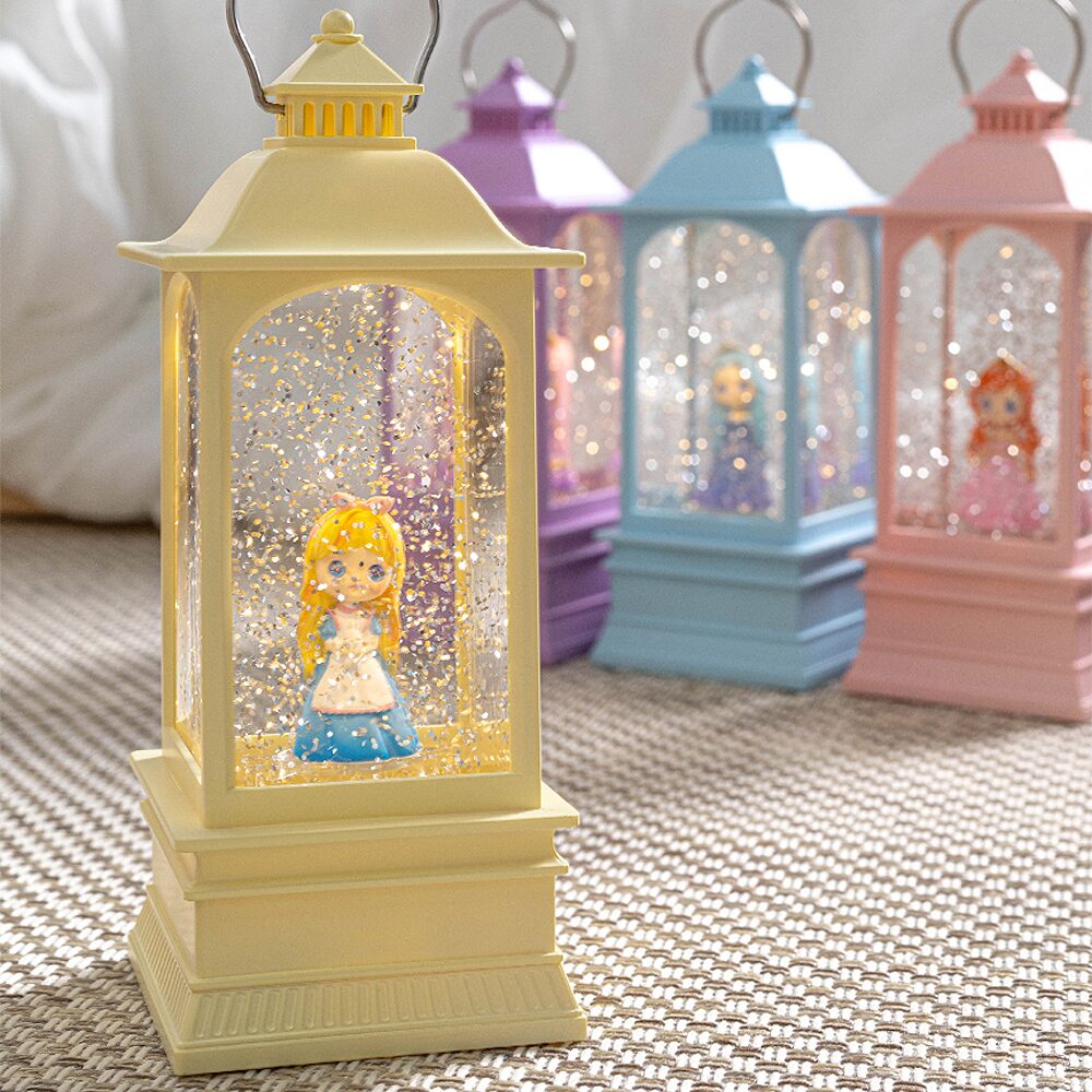 예쁜 공주 랜턴 LED 워터볼 오르골 무드등 인테리어 소품 아이선물4Type