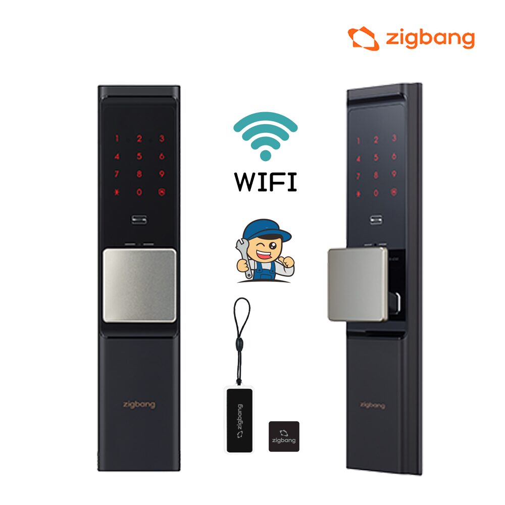 전국 설치비포함 직방스마트홈 WIFI 디지털도어락 SHP-DR700SK 푸시풀도어락