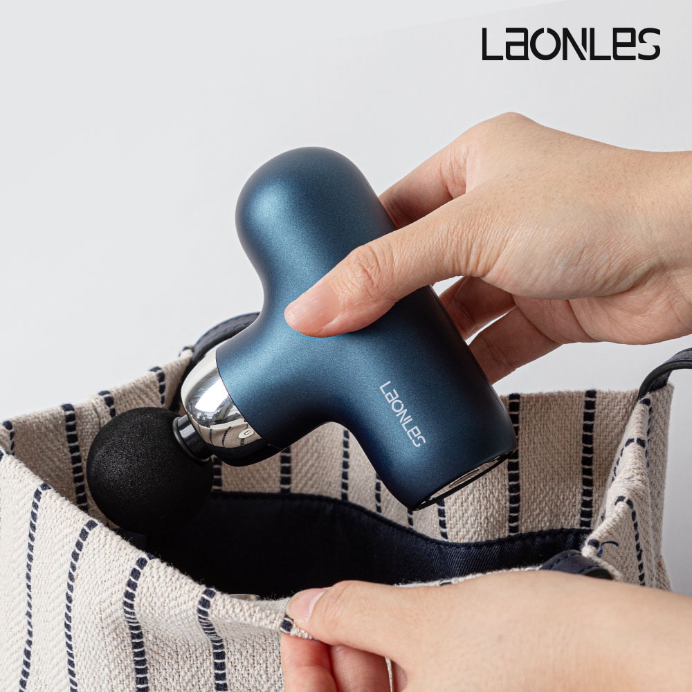 LAONLES 무선 진동 마사지기 블랙 BLDC 항공 모터
