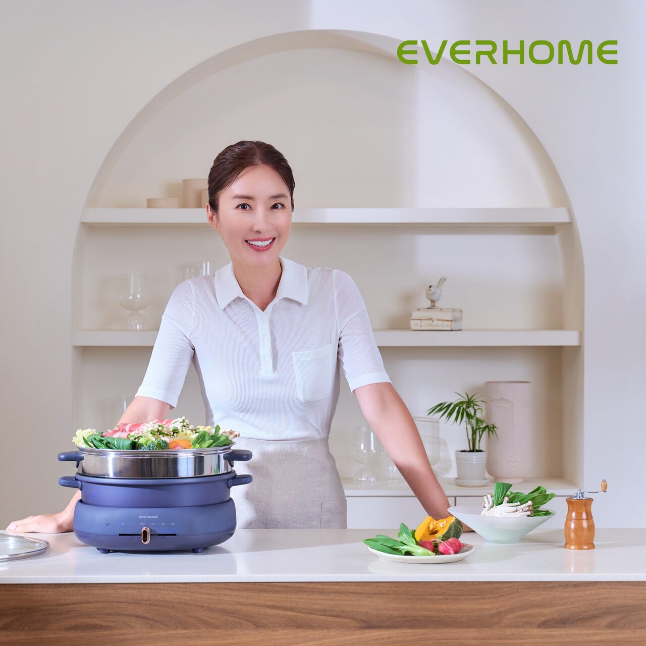 오연수찜기 멀티쿠커 전기냄비 전기 전골 냄비 그릴 EV-MP8000