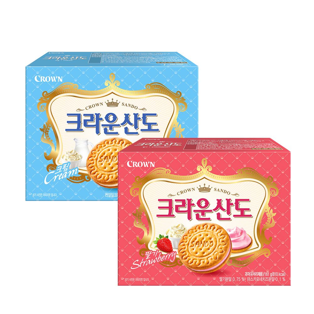 딸기산도 크림산도 2종 161g 5개
