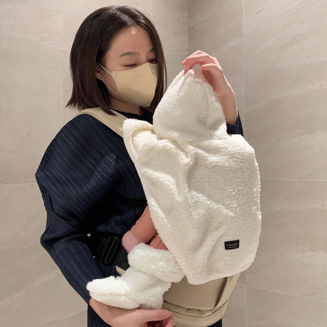 양털 아기띠워머 망또워머 겨울 아기 유아 망토