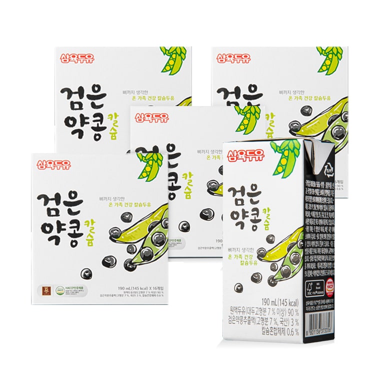 검은 약콩 칼슘 두유 190ml 64팩