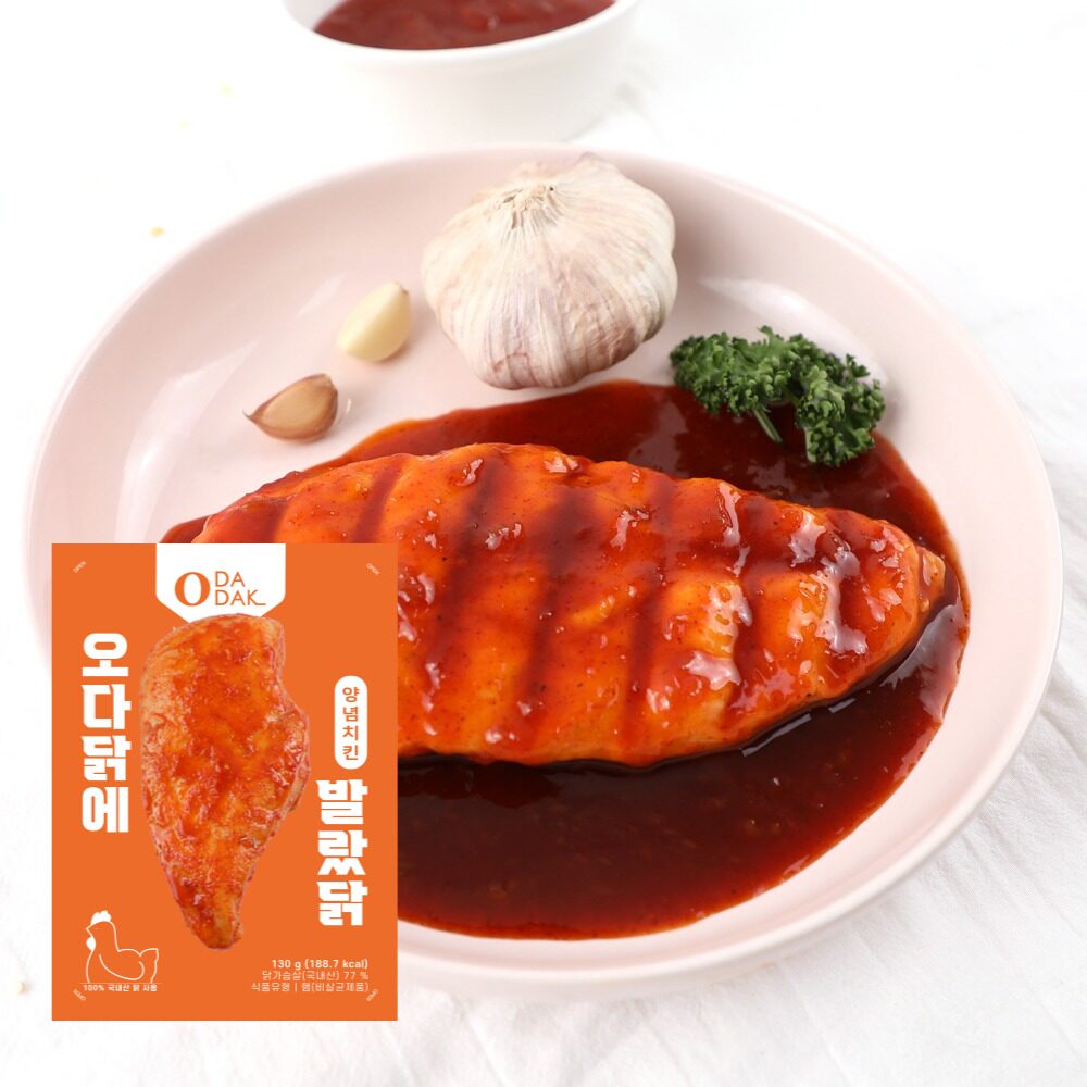 오다닭 소스 닭가슴살 양념치킨맛 130g 1팩