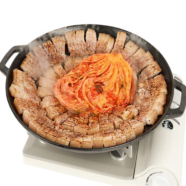 캠핑 그리들 38cm 전골팬 인덕션 겸용 무쇠 고기불판 구이팬 주물팬 바베큐그릴