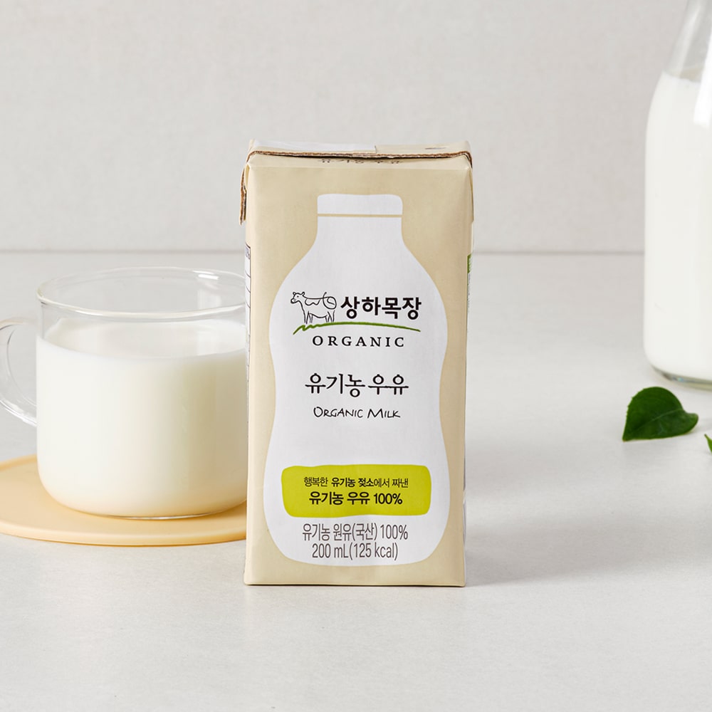 *상하목장 유기농 멸균 우유 백색 200ml 24팩