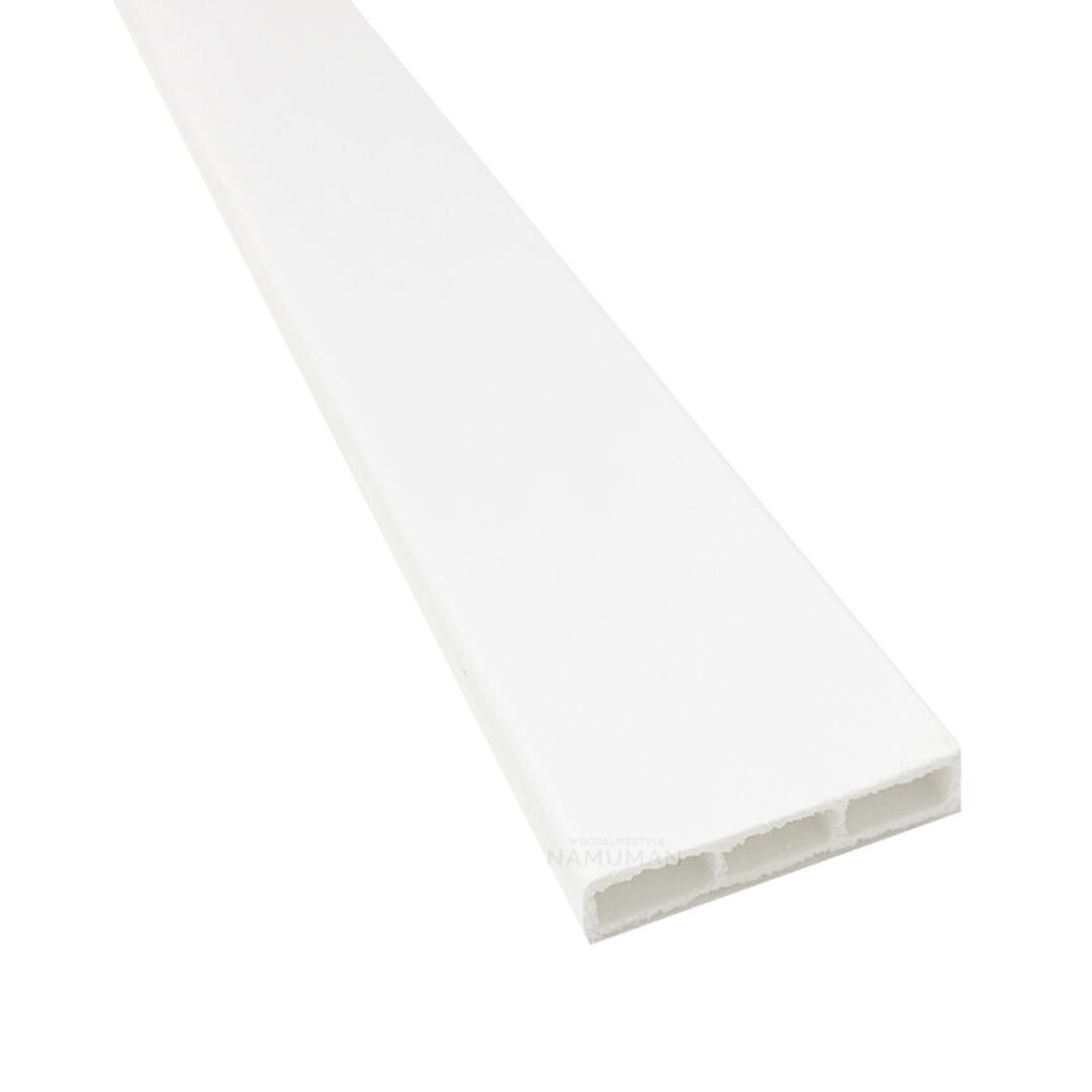 PVC 사각 평몰딩 40X9X2440mm (4cm) 백색 1개
