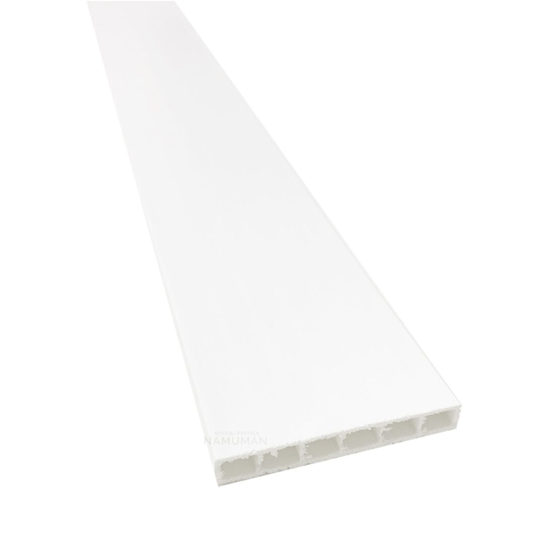 나무맨 PVC 사각 평몰딩 60X9X2440mm (6cm) 백색 1개