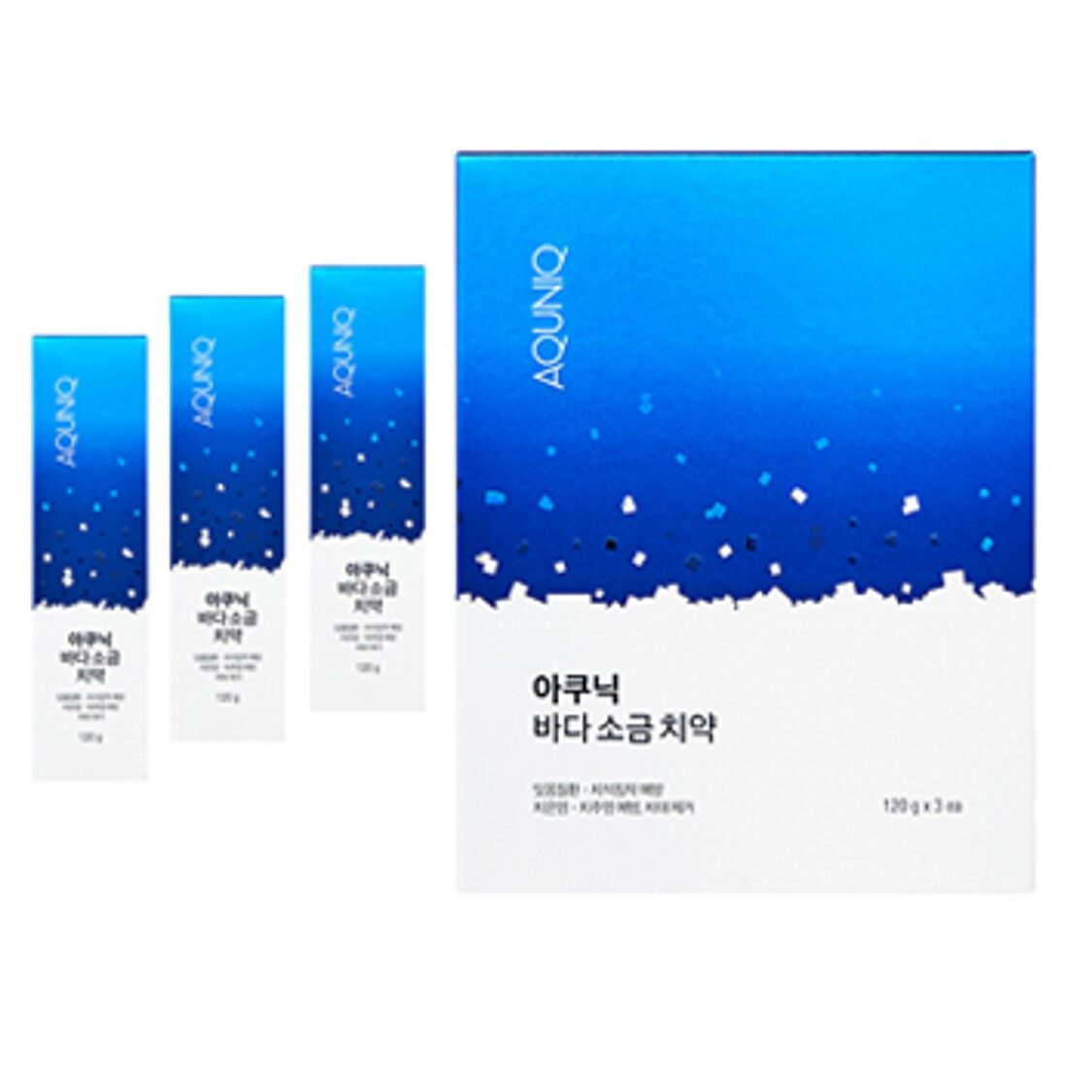 바다소금치약 120gX3개 구취충취예방 기능성 계면활성제 불소없는 천연치약