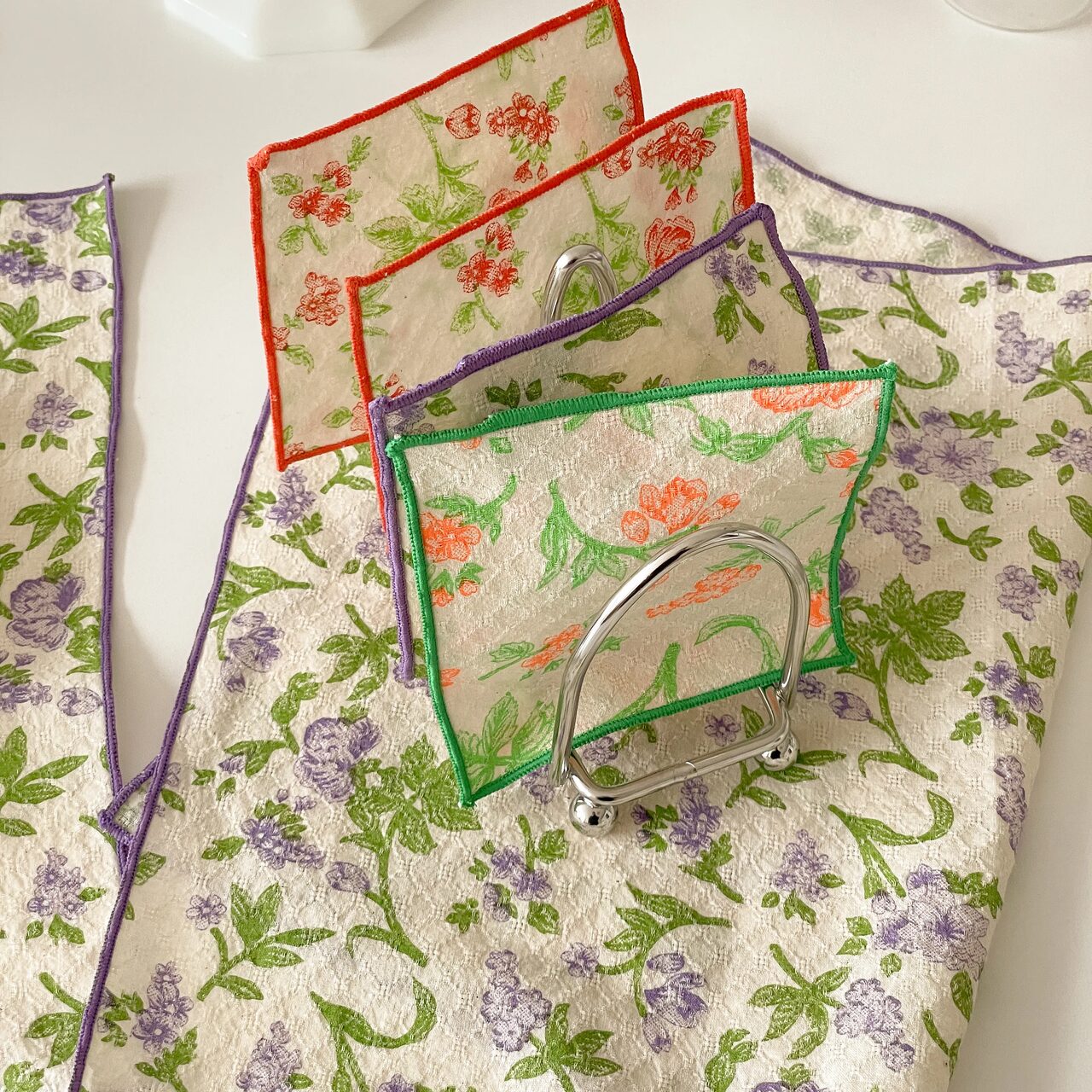 카페 양면 컵받침 네온 티코스터 플레이트 인테리어 (4colors)